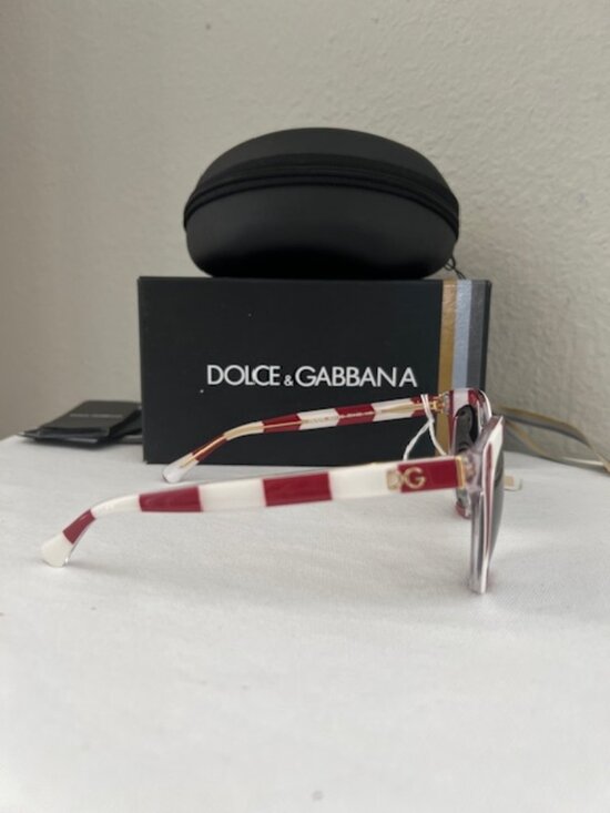 Dolce&Gabbana DG 4249 3024-8G-Stripe White-Red Gradient for W-50-22-140mm main image 5